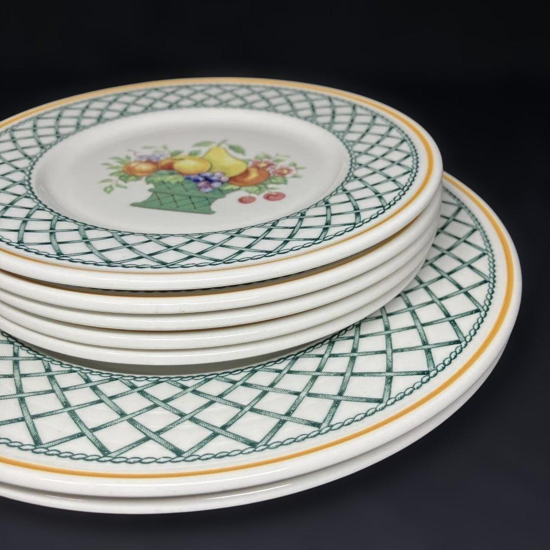 ビレロイ ボッホ バスケット マグカップ 3 中皿 2 小皿 5 10客セット