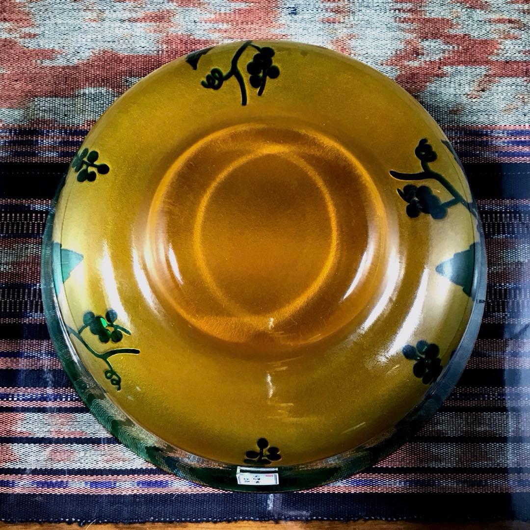 『メルうー特価』　太武朗　『彫刻硝子』　菓子鉢　大鉢