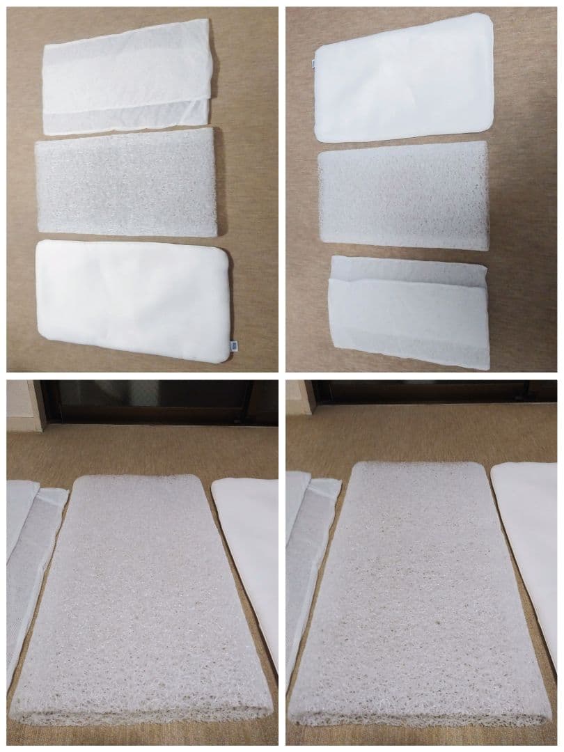 エアウィーヴ　S-LINE ピロー　説明書、専用袋、高さ調整シート２枚付き