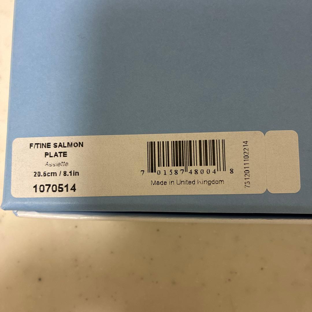 【未使用品】ウェッジウッド　フロレンティーン　サーモンピンク　プレート20cm