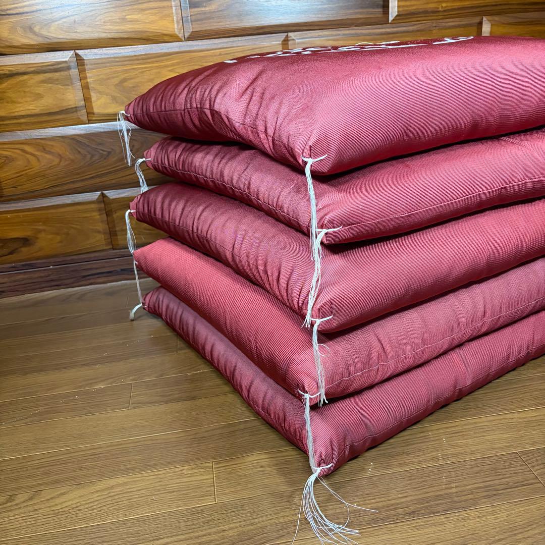 1 超高級 婚礼 座布団 新品未使用 房付き 5枚セット 専用箱付き 法事 来客