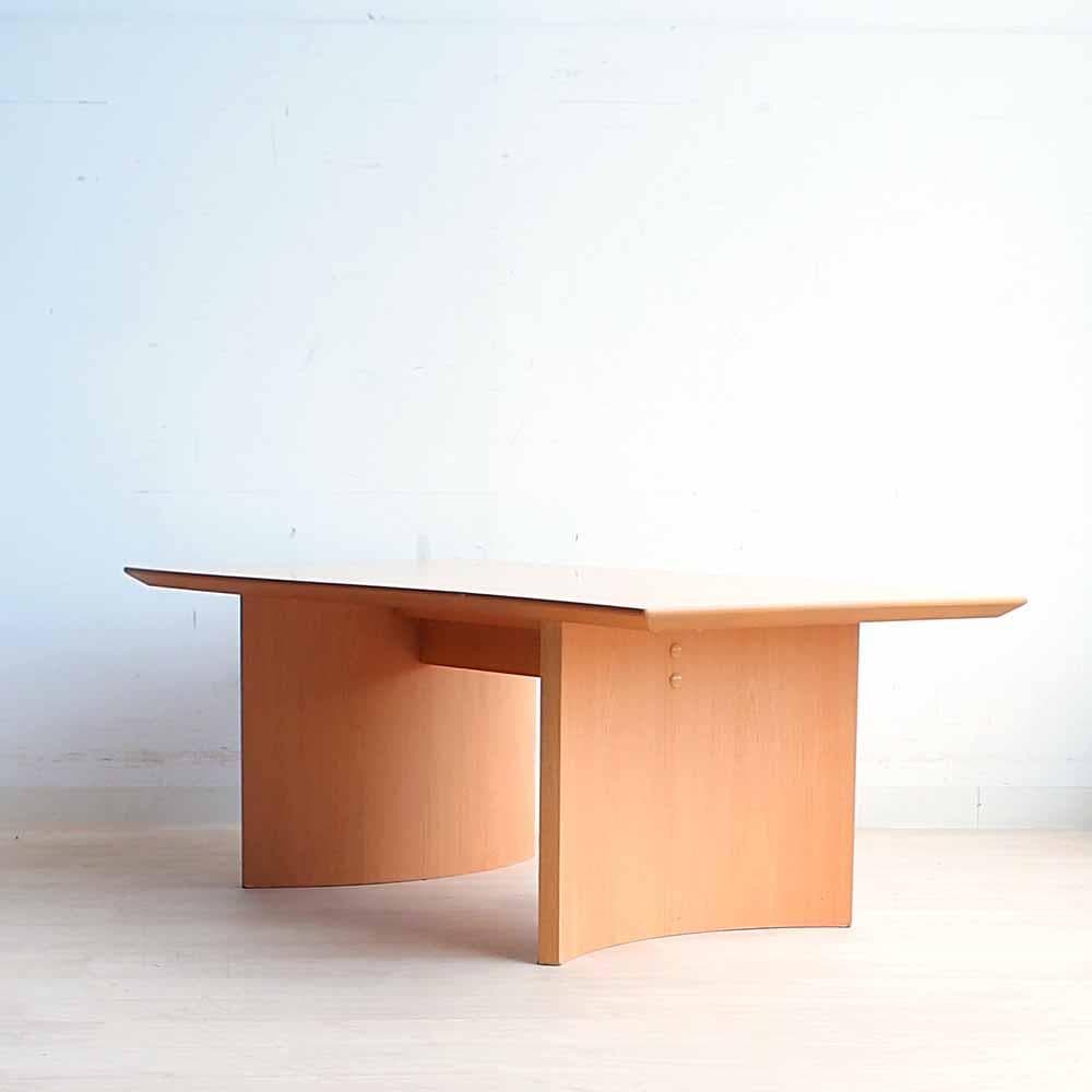 90's なみなみデザインのコーヒーテーブル リビング 国産 ZR24182