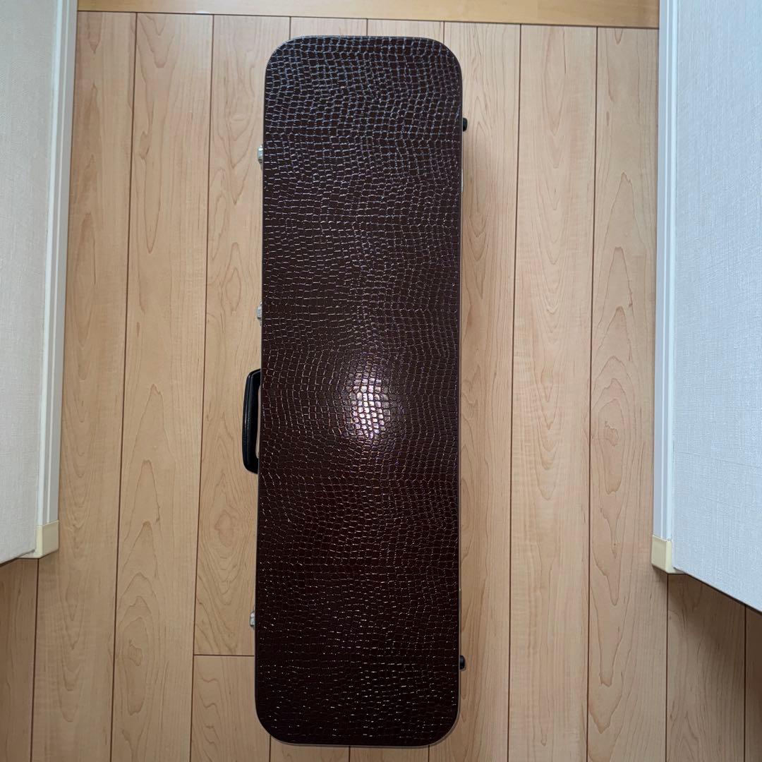 三線 弦楽器 和楽器 楽器 蛇柄 人工皮 ハードケース付き
