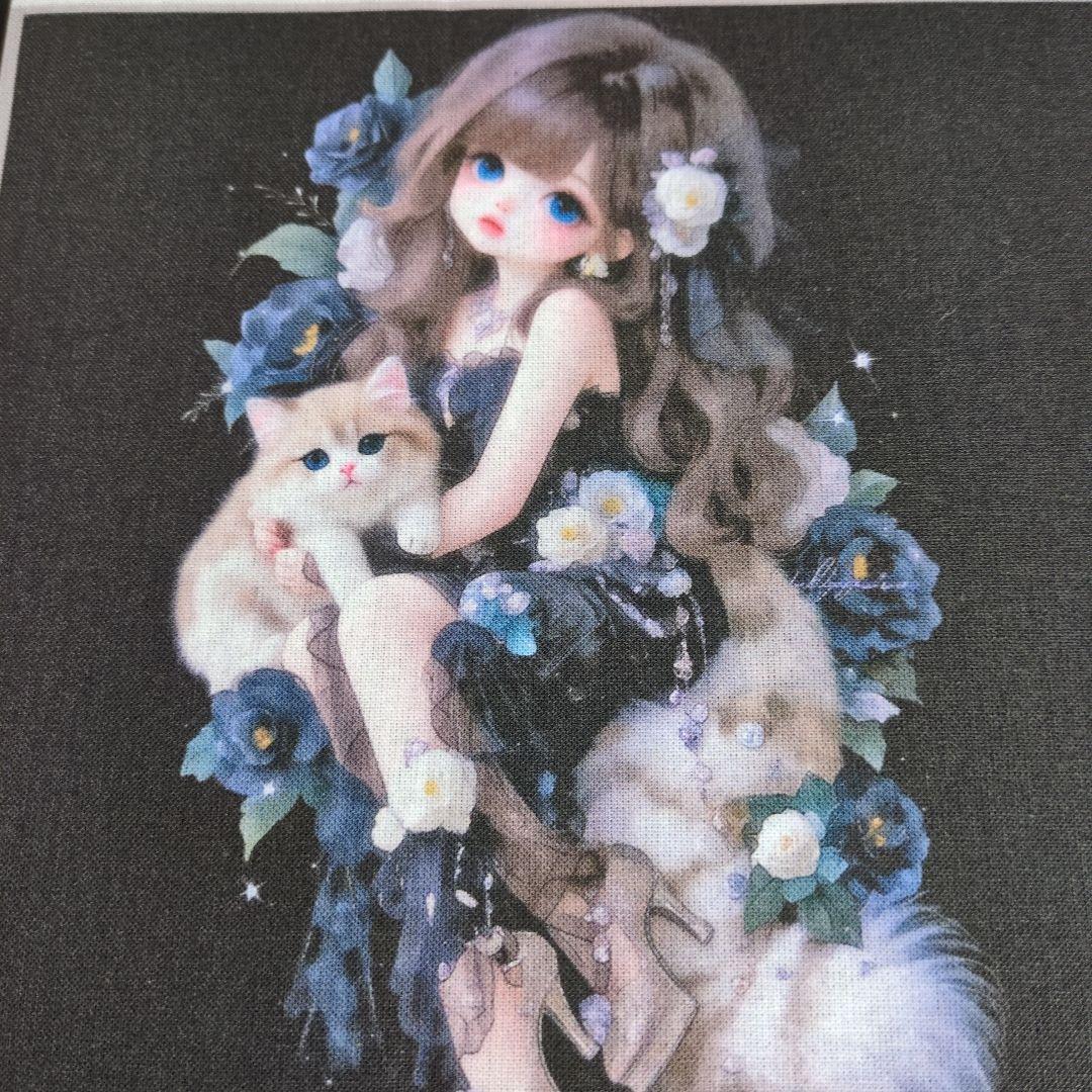 ⑤未使用 可愛い女の子パネル生地です。 - メルカリ