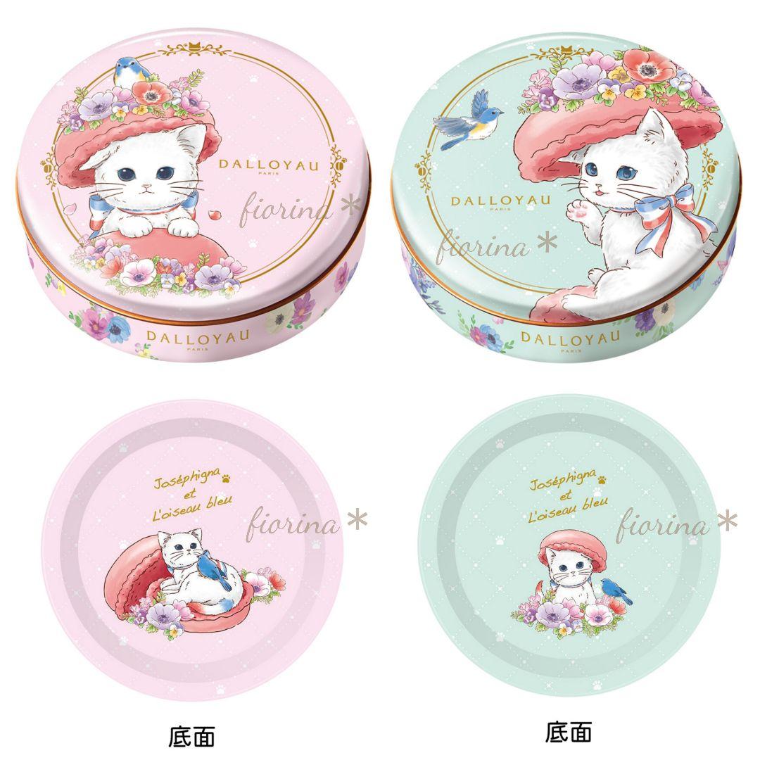 ダロワイヨ ジョセフィーニャ マカロンケース 空き缶 猫 ネコ 白猫