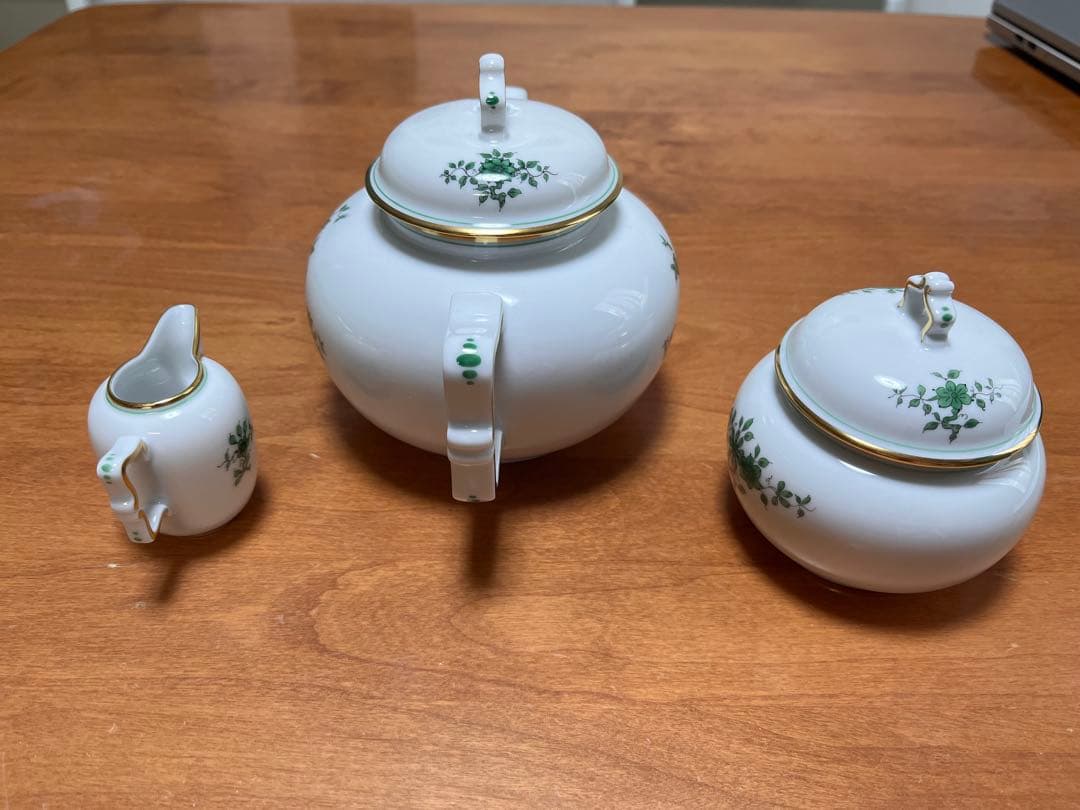 ￼アウガルテン プリンスオイゲン ティーポット　シュガーポット ピッチャー