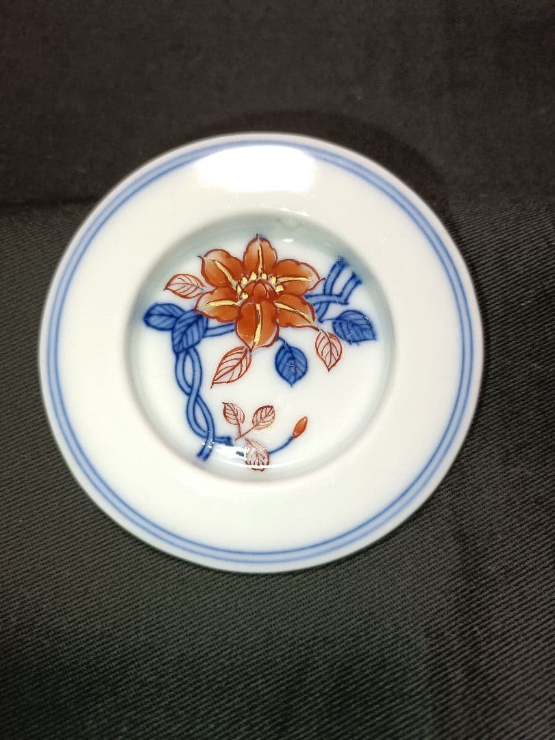 ふすま取手　２個　有田焼　鉄線の花