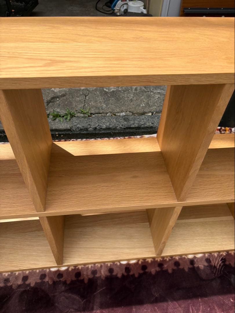 無印良品 スタッキングシェルフセット 3段×2列　オーク材