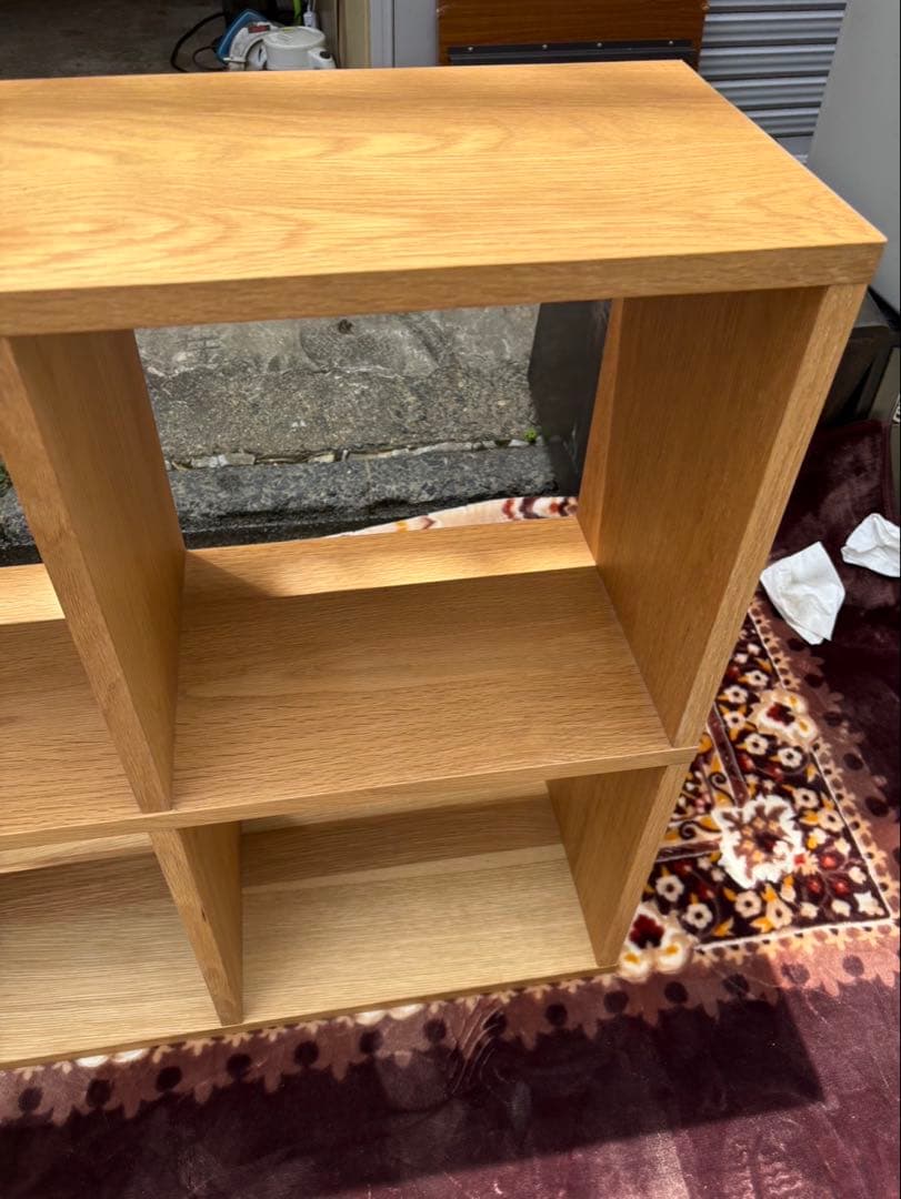 無印良品 スタッキングシェルフセット 3段×2列　オーク材