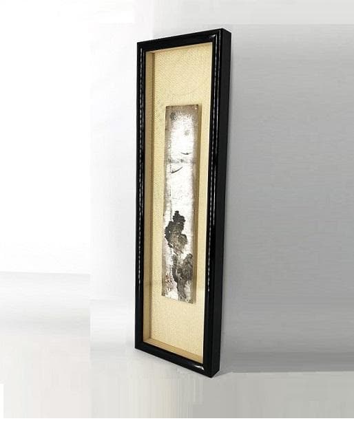 【 横山大観 肉筆短冊 】　伝世品　　額装50×14.8ｃｍ