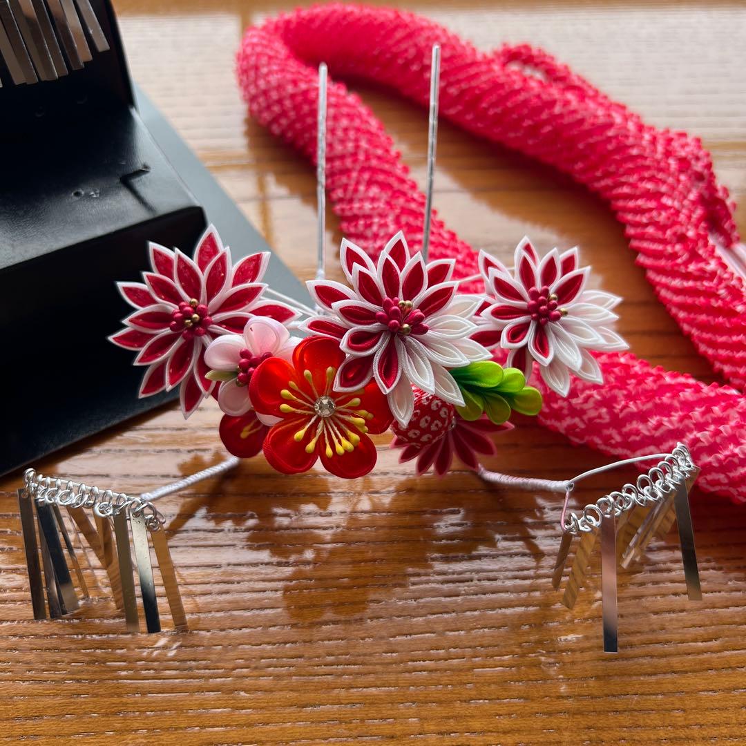 伝統的な髪飾りセット 七五三用