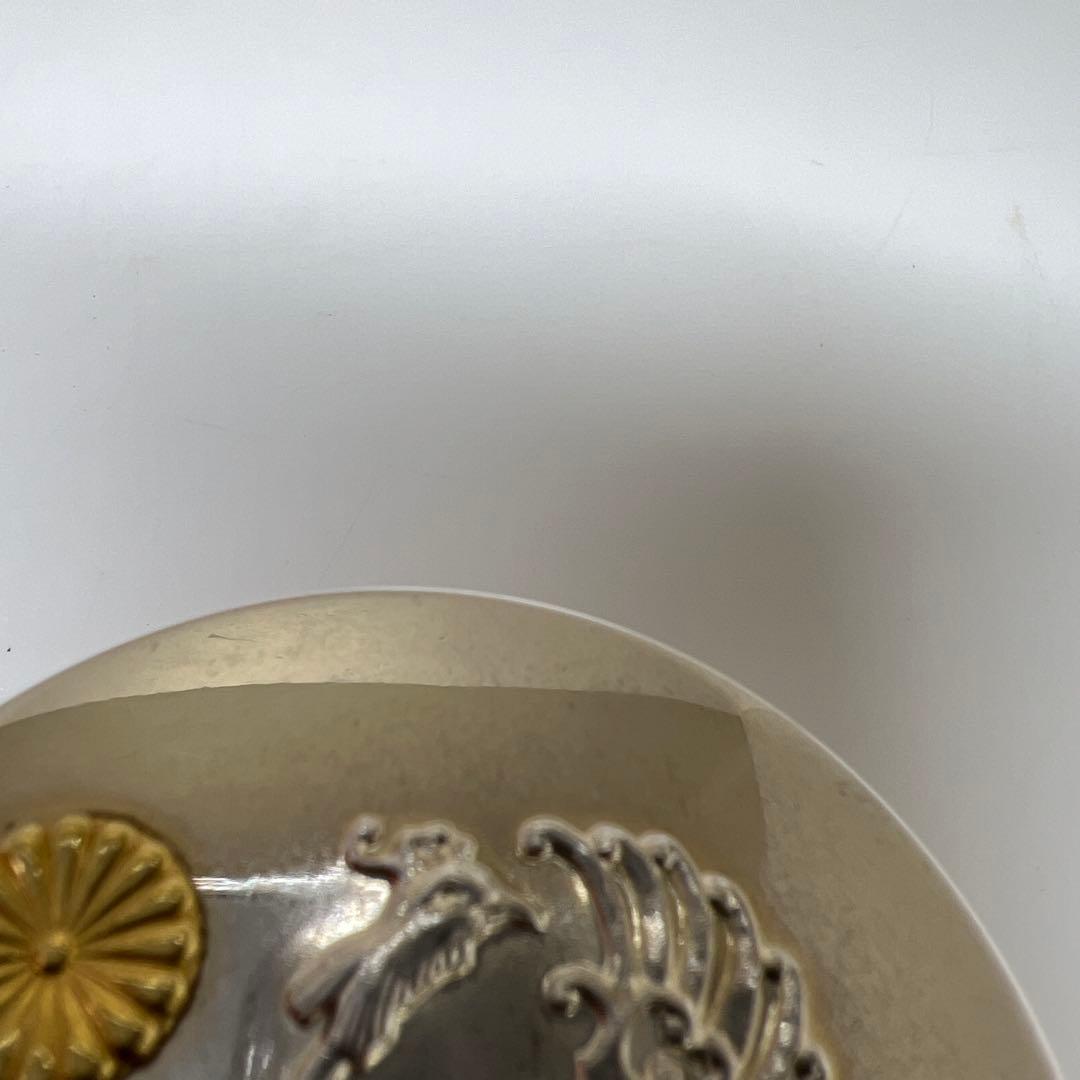 平成2年 純銀 天皇御即位記念鳳凰文ボンボニエール 共箱 東Y7-0804