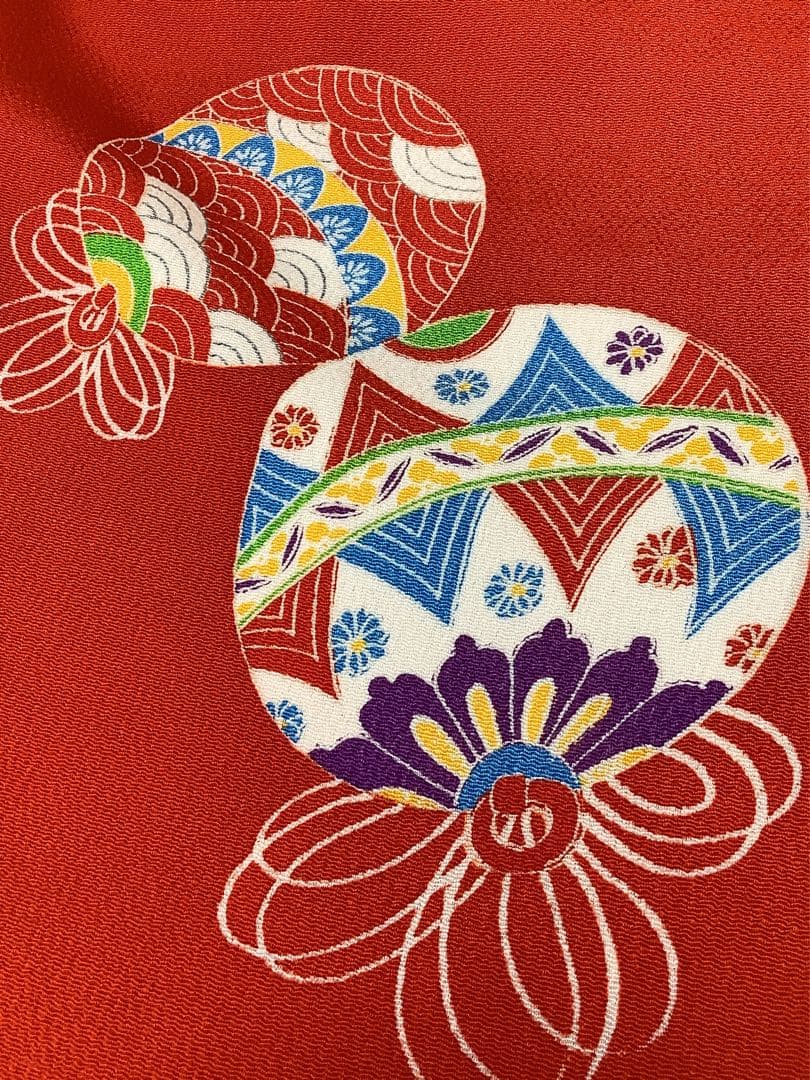 ◎mk-1253　七五三　女の子　7歳　着物・襦袢セット　1-16