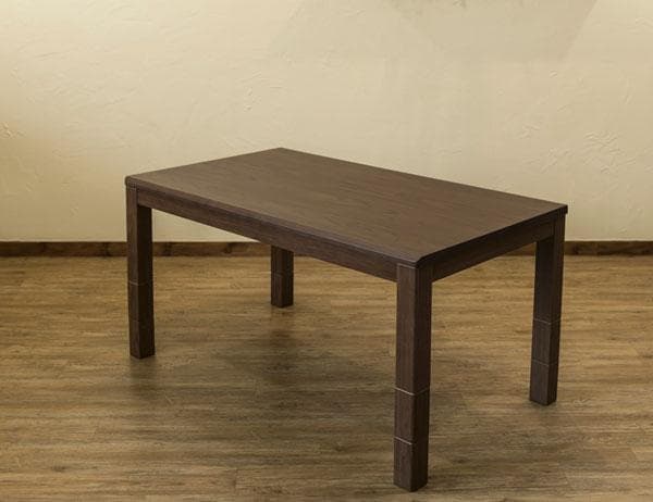《新品・送料無料》3段階継脚ダイニングコタツ　135×80　BR/NA