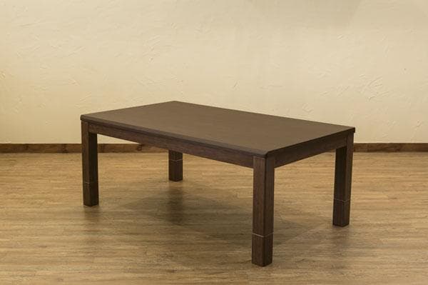 《新品・送料無料》3段階継脚ダイニングコタツ　135×80　BR/NA