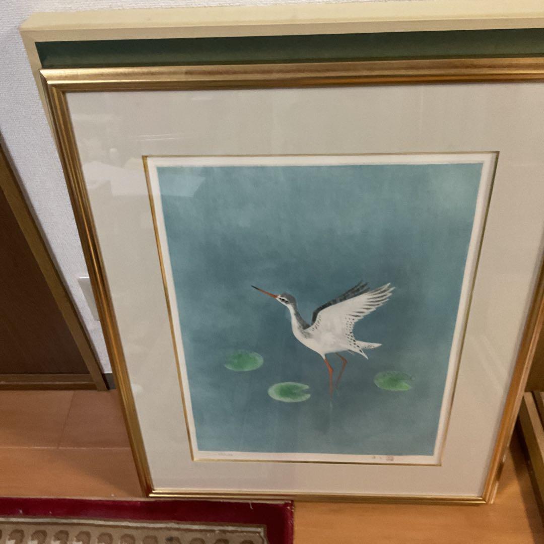 上村淳史 カラーエッチング 【 爽日 】69/198 自筆サイン捺印