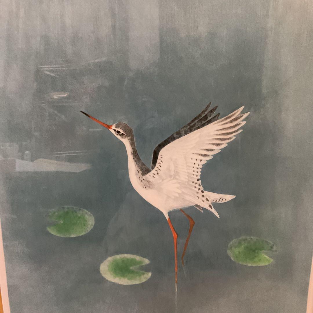 上村淳史 カラーエッチング 【 爽日 】69/198 自筆サイン捺印