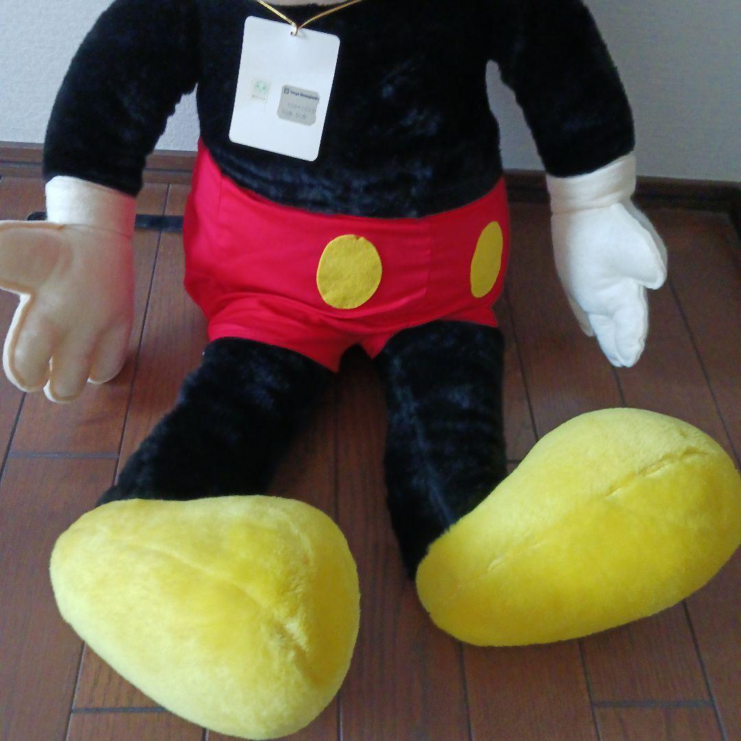 東京ディズニーランド ミッキーマウス ぬいぐるみ 昭和レトロ BIG