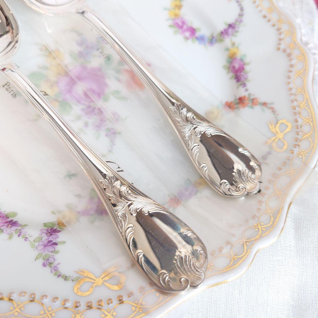 Bクリストフル　マルリー　希少　デザートスプーン　クリストフルシルバー