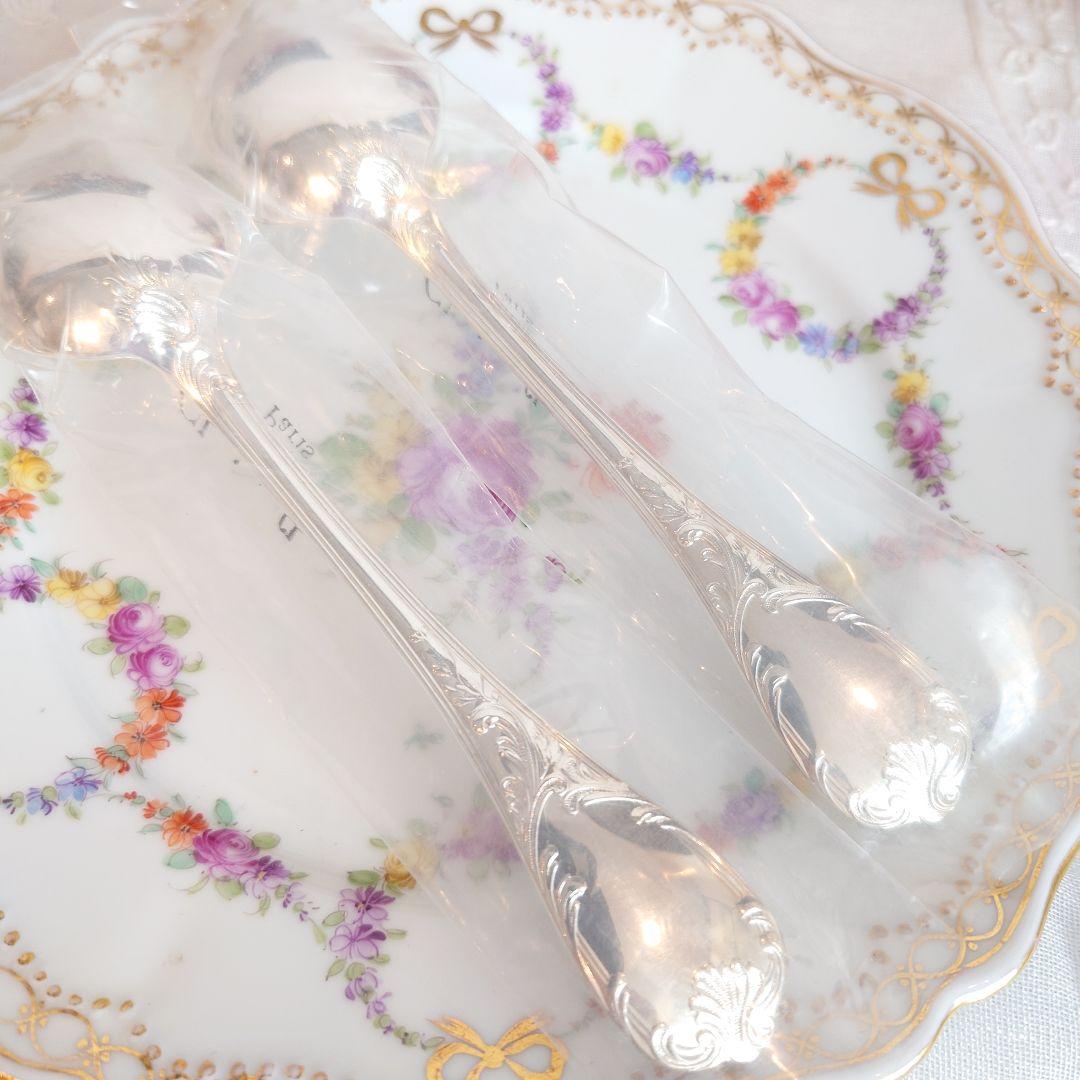 Bクリストフル　マルリー　希少　デザートスプーン　クリストフルシルバー