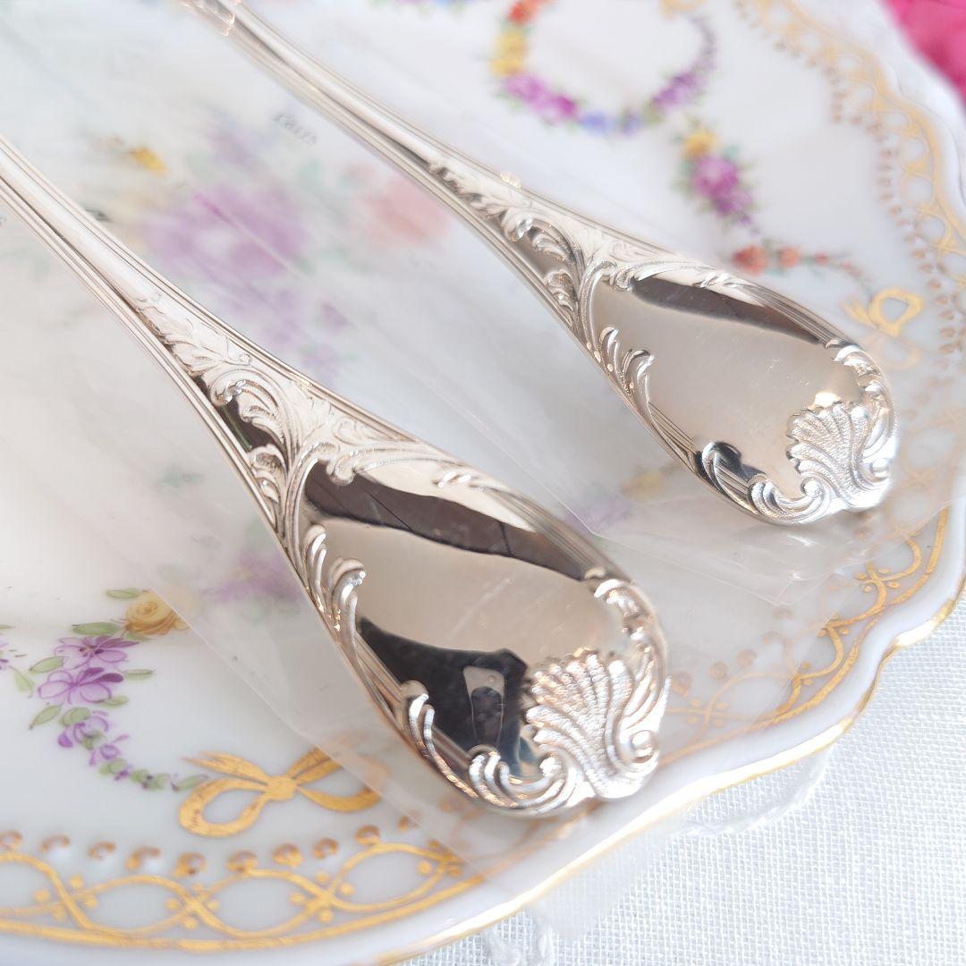 Bクリストフル　マルリー　希少　デザートスプーン　クリストフルシルバー