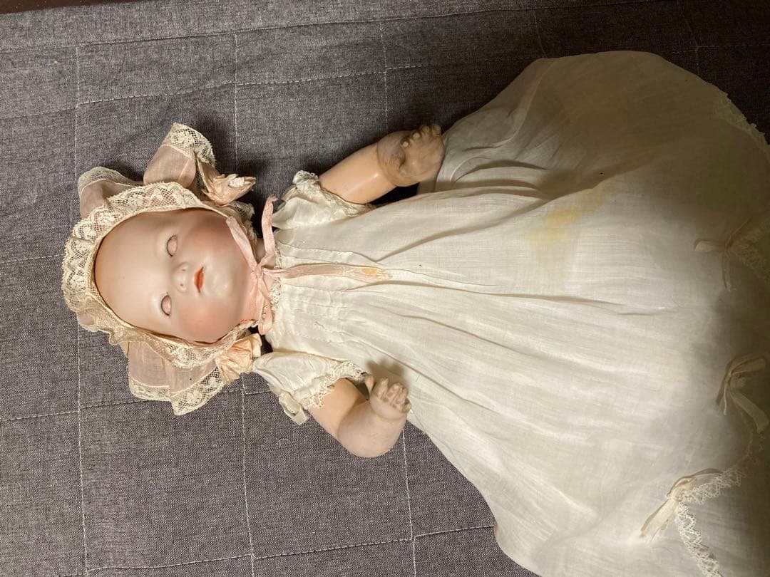 アンティーク ビスクドール アーモンドマルセル ベビー - メルカリ