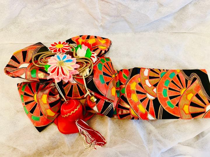 七五三　豪華　作り帯　セット　帯揚　帯締め　アンティーク　m