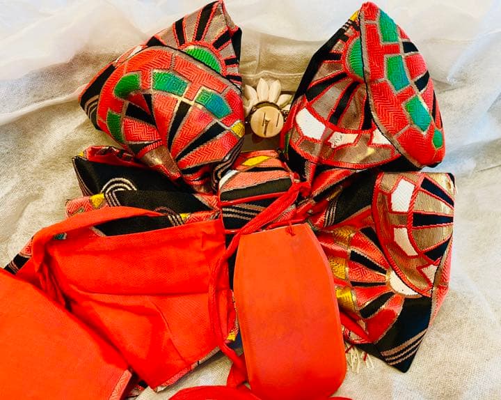 七五三　豪華　作り帯　セット　帯揚　帯締め　アンティーク　m