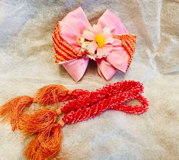 七五三　豪華　作り帯　セット　帯揚　帯締め　アンティーク　m