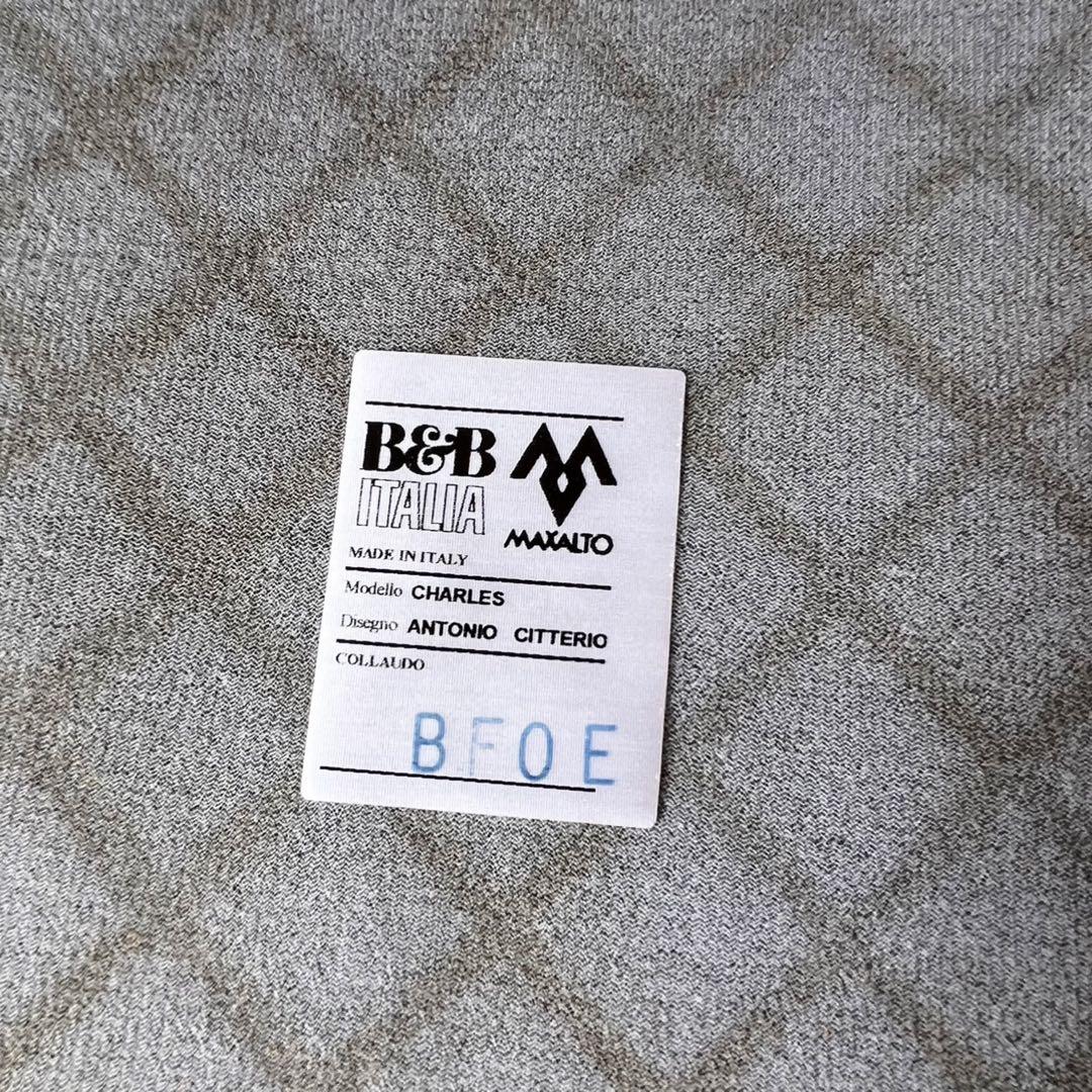 取付無料！b&bイタリア チャールズ オレンジファブリックシェーズロングソファ✨