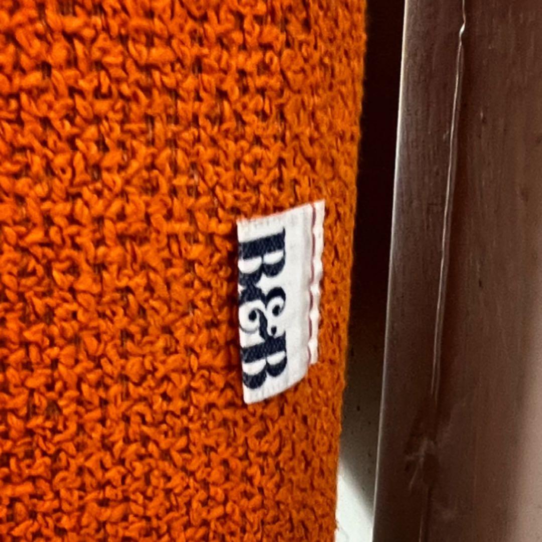 取付無料！b&bイタリア チャールズ オレンジファブリックシェーズロングソファ✨