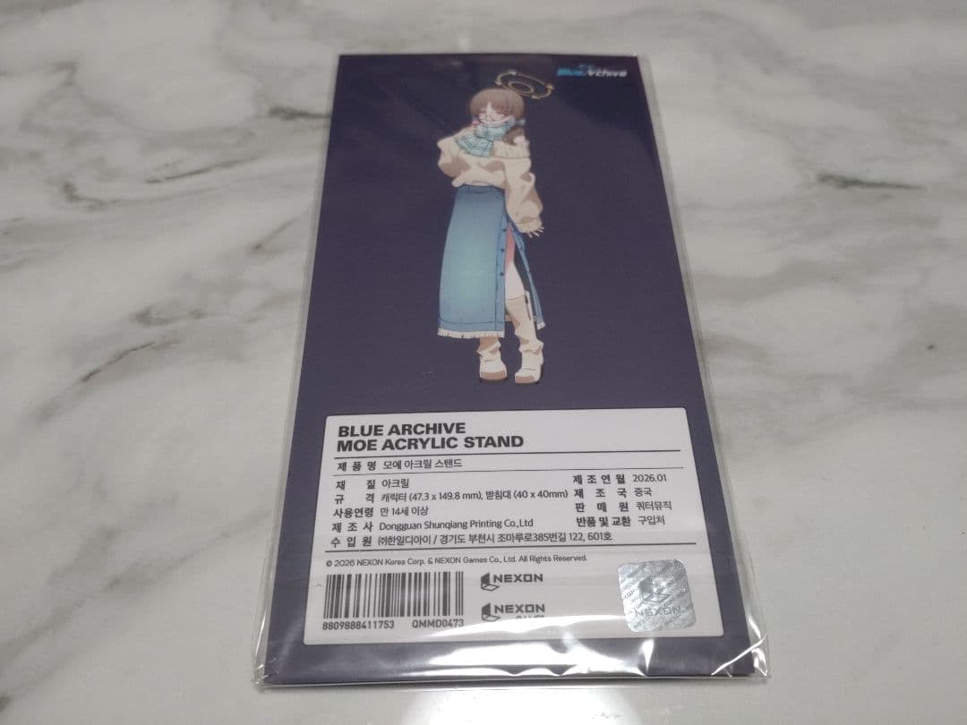 韓国限定】ブルーアーカイブ 4周年記念公式MD【モエ】アクリルスタンド