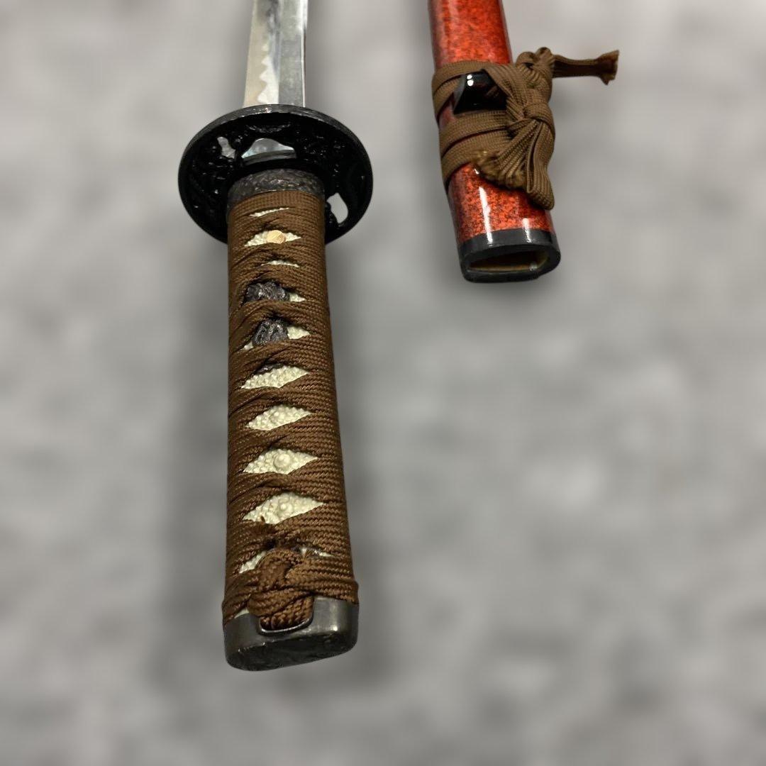 未開刃，模造刀、白鞘 刀 剣 長尺模造刀 模擬刀 劇亀甲模様の反り刀