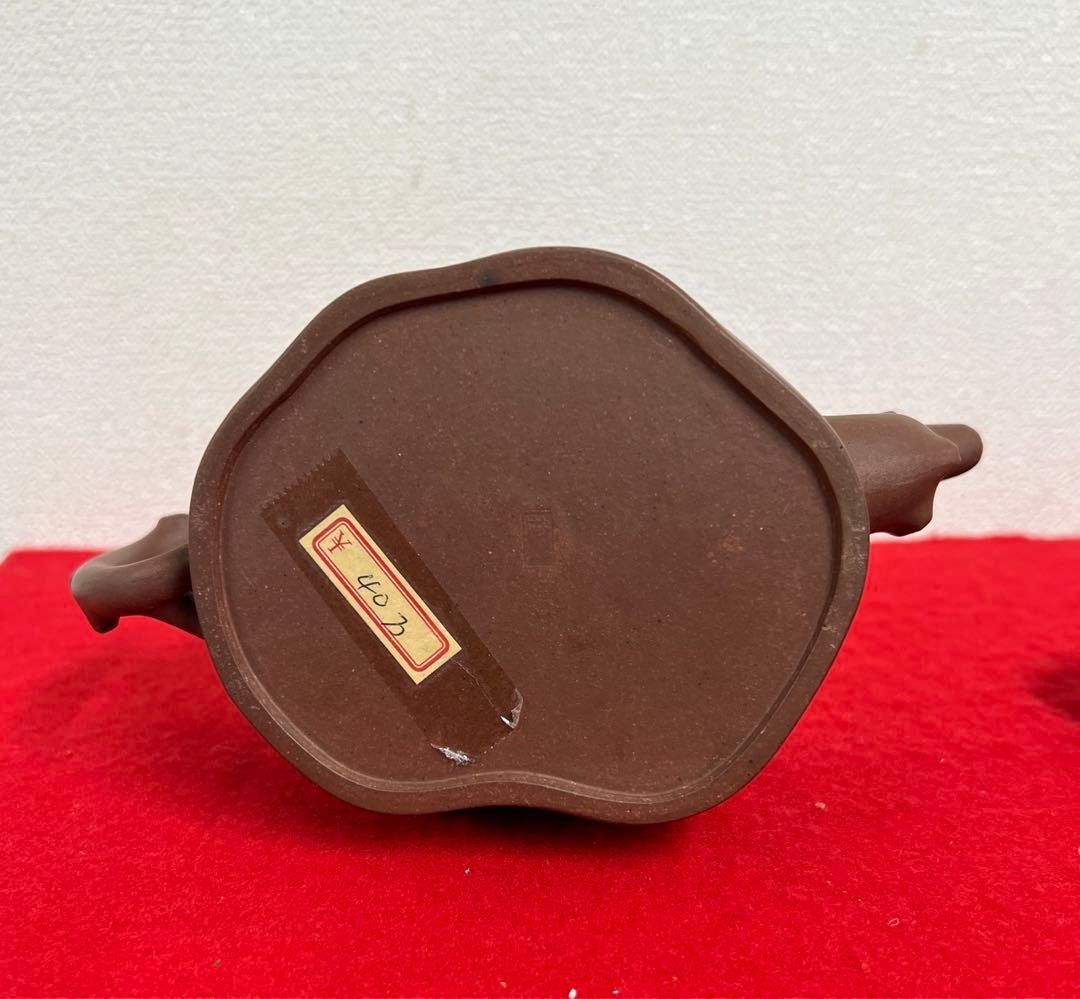 急須 呉亮屏梅椿紫砂茶壺 【呉亮屏】在銘