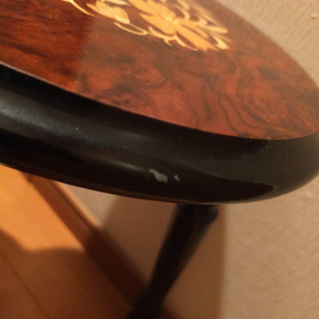 【週末値下げ中】イタリア製/象嵌サイドテーブル