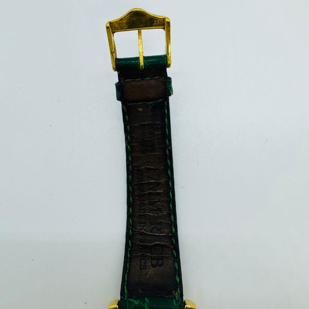 ✨GUCCI✨グッチ✨2600M✨グリーンレザー✨クォーツ✨ヴィンテージ✨腕時計