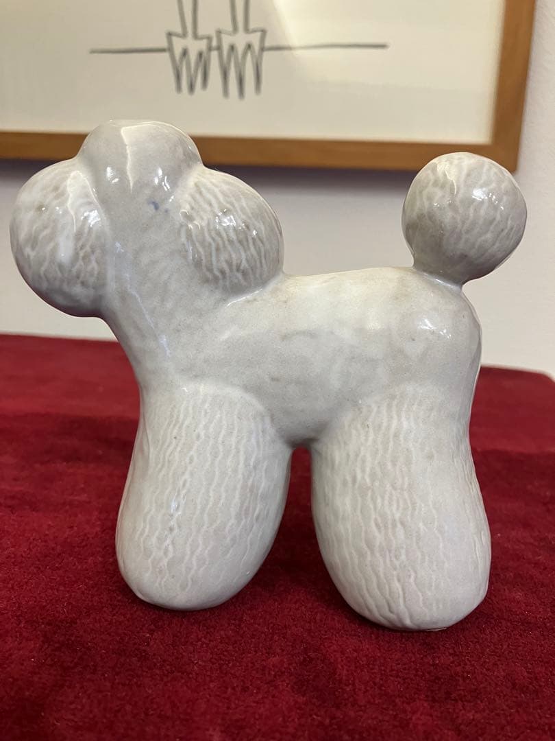 リサラーソン　VOV プードル　北欧　可愛い　ヴィンテージ　犬　工芸品　置物