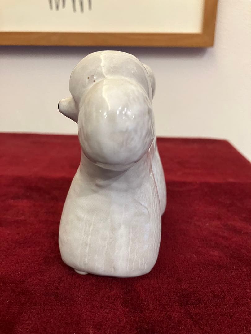 リサラーソン　VOV プードル　北欧　可愛い　ヴィンテージ　犬　工芸品　置物