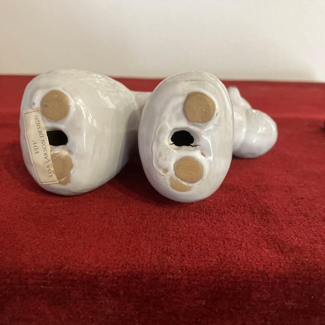 リサラーソン　VOV プードル　北欧　可愛い　ヴィンテージ　犬　工芸品　置物