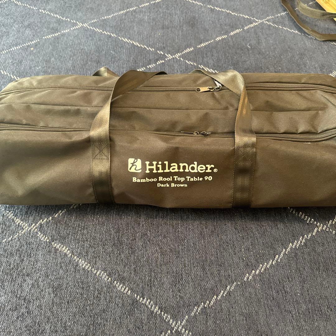 ハイランダーウッドロールトップテーブルLIGHT 90 ダークブラウン