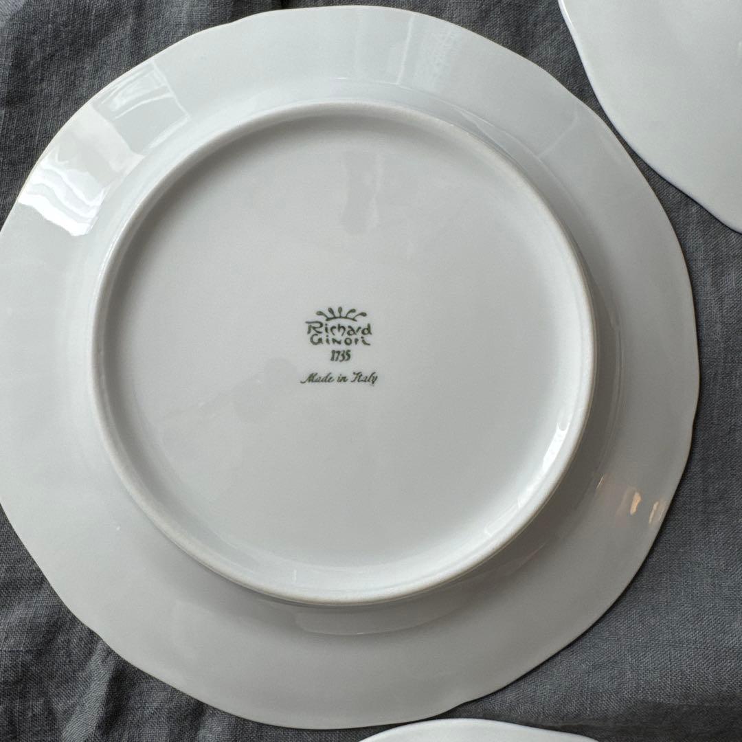 リチャード ジノリ⭐️アンティコホワイト 20cm 中皿 5枚セット