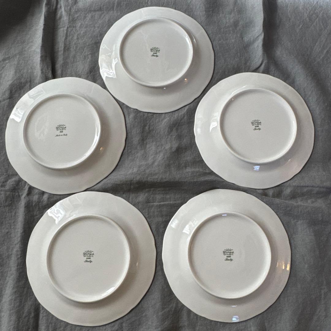 リチャード ジノリ⭐️アンティコホワイト 20cm 中皿 5枚セット