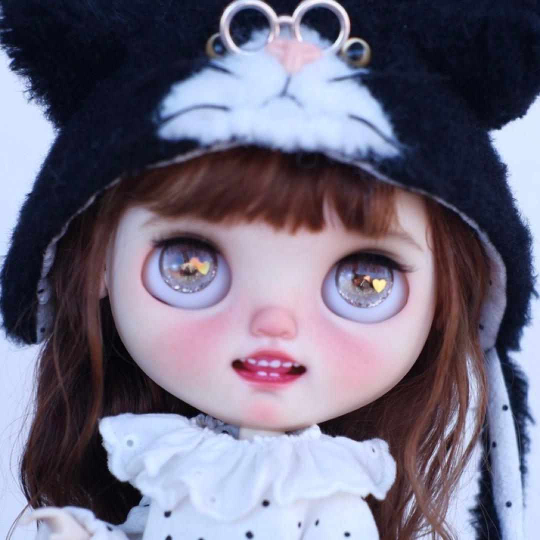 作家様カスタムブライス 人形 かわいい フルセット 元気 笑顔ちゃん 猫