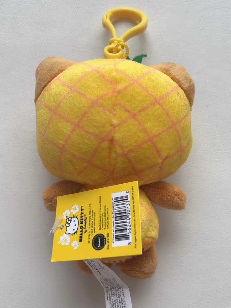 新品限定品日焼けHawaiiキティパイナップルぬいぐるみハローキティ
