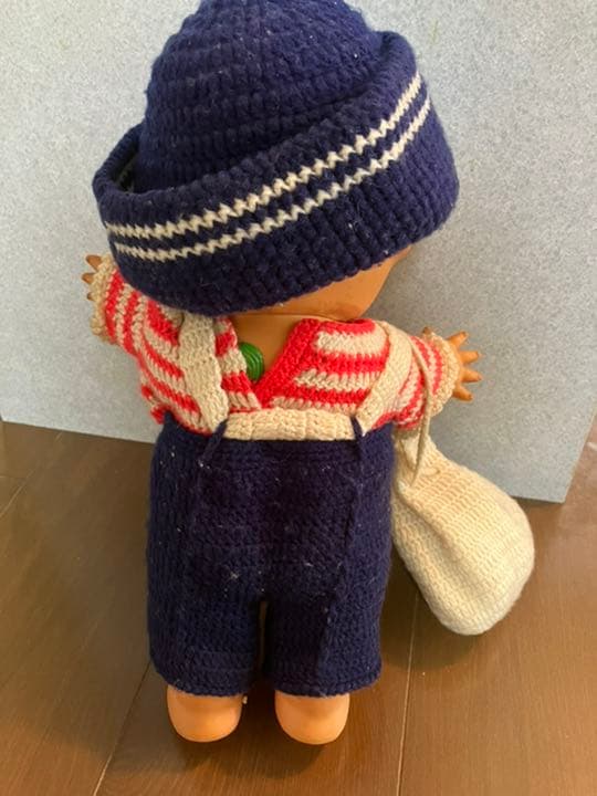 キューピー日焼け顔のマリーン服着用のレア！約33cm