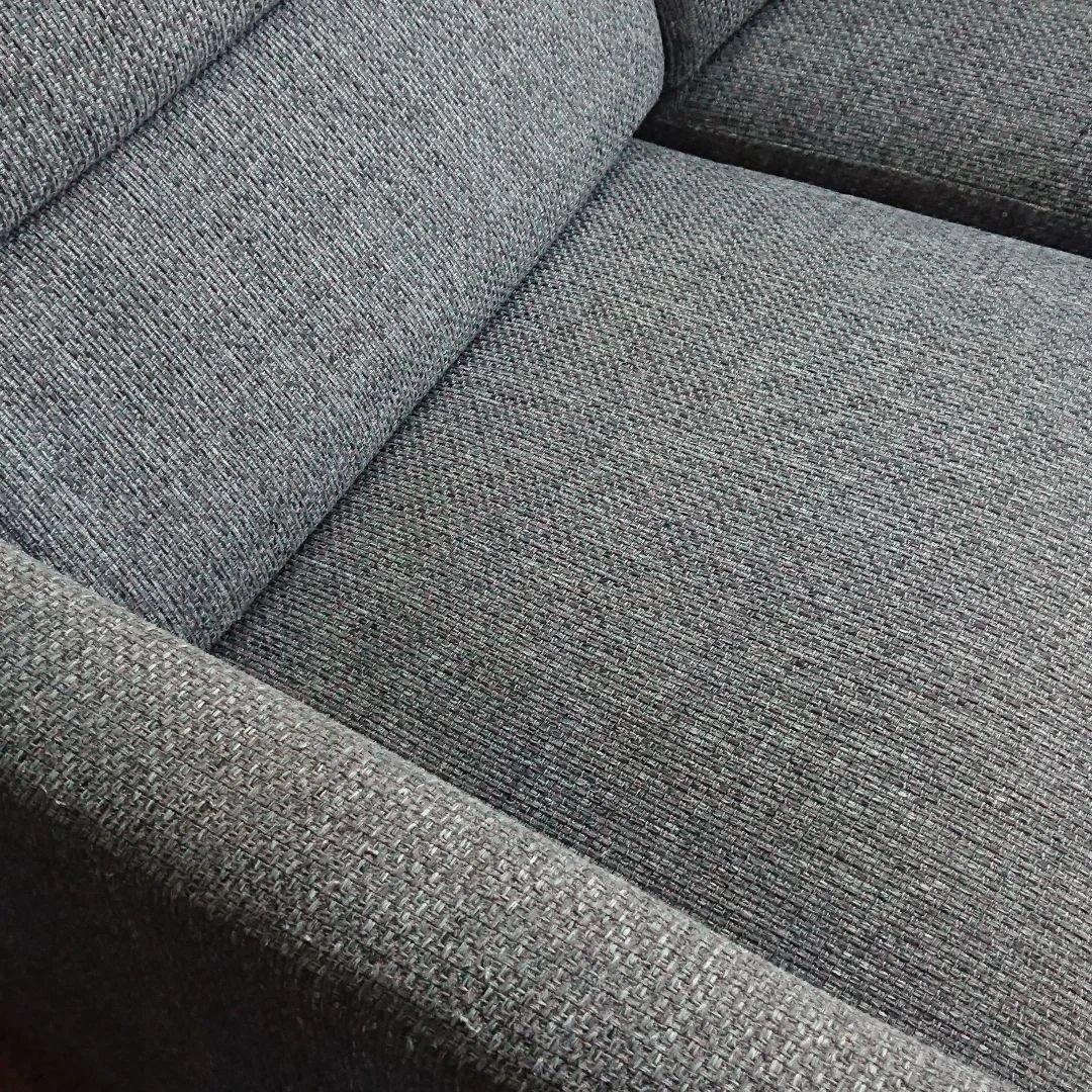 ニトリ Nポケット 2人掛けソファ ファブリック カバーリング ダークグレー