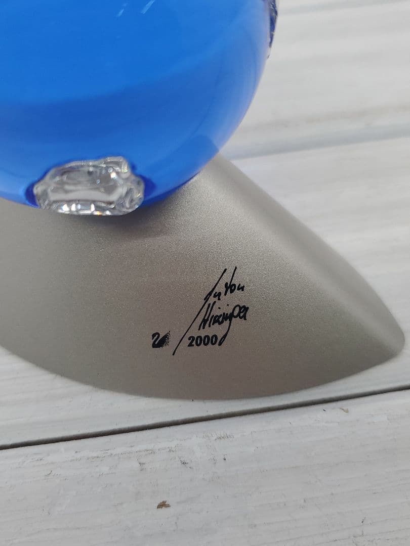 スワロフスキー　2000年記念作品　クリスタルプラネット　地球儀　鳩