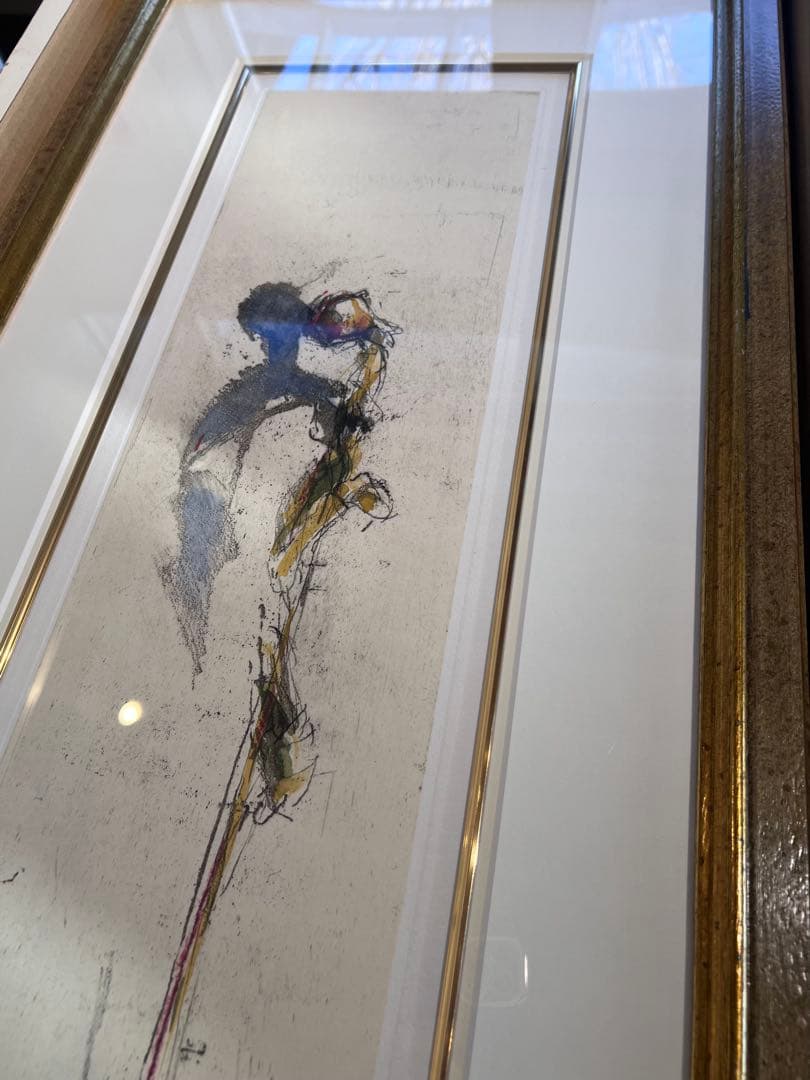 ❣️お値引中❣️バラのリトグラフ版画額装 アレッハンドロ　ノッチェンティーニ作