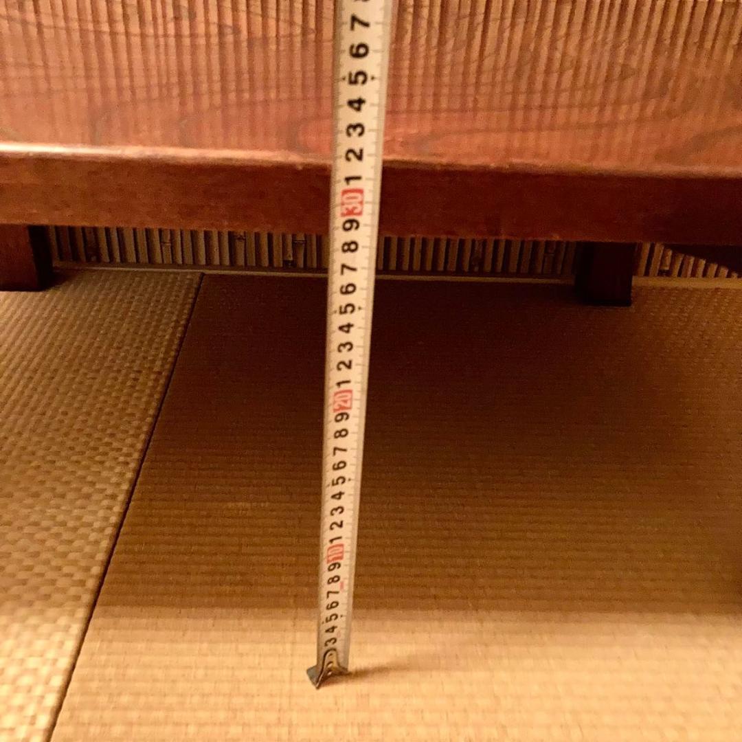 レトロ 純和風 欅ケヤキ 天然木材 コンパクトテーブル 和風 和室 ちゃぶ台