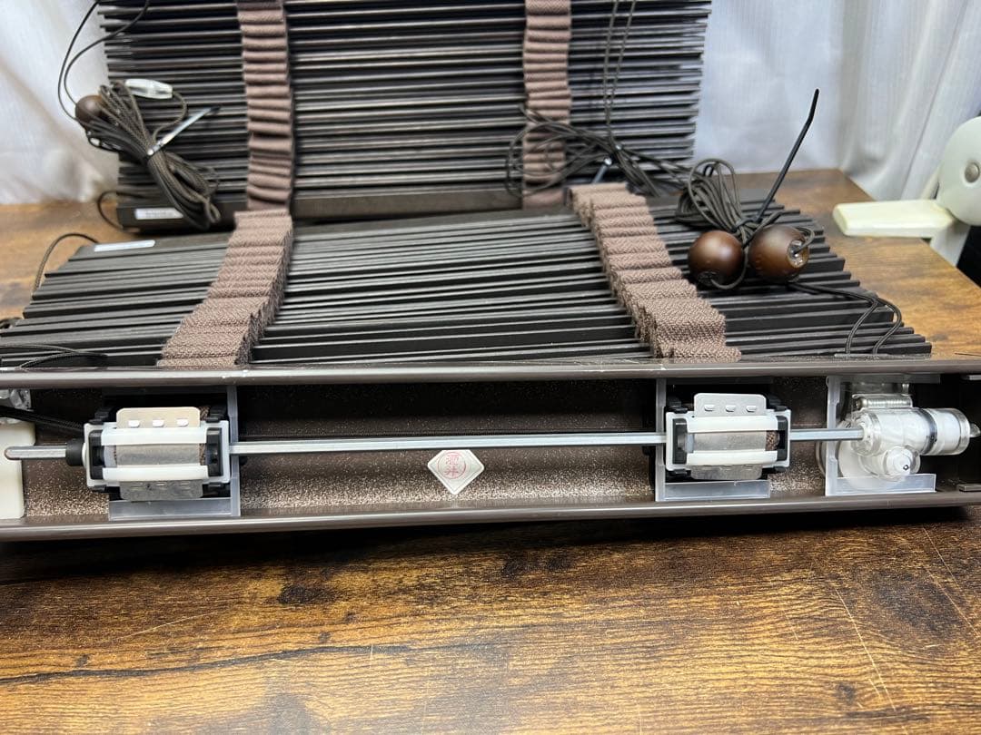 ニチベイ ウッドタイプ ブラインド 380mm x 1.370mm 2点セット